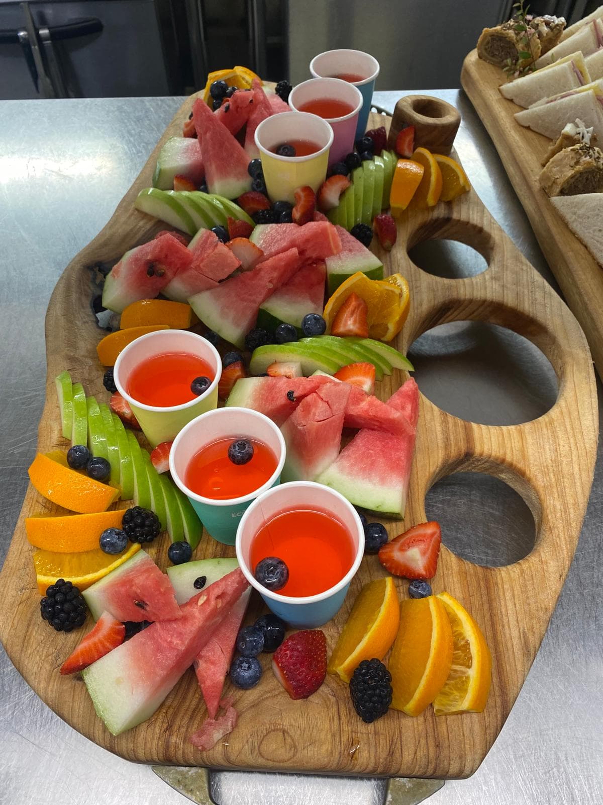 High tea baby shower afternoon platter with scones at Fairhill, Sunshine Coast