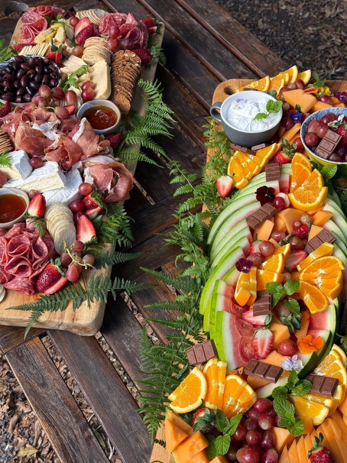 Our chef with grazing platters