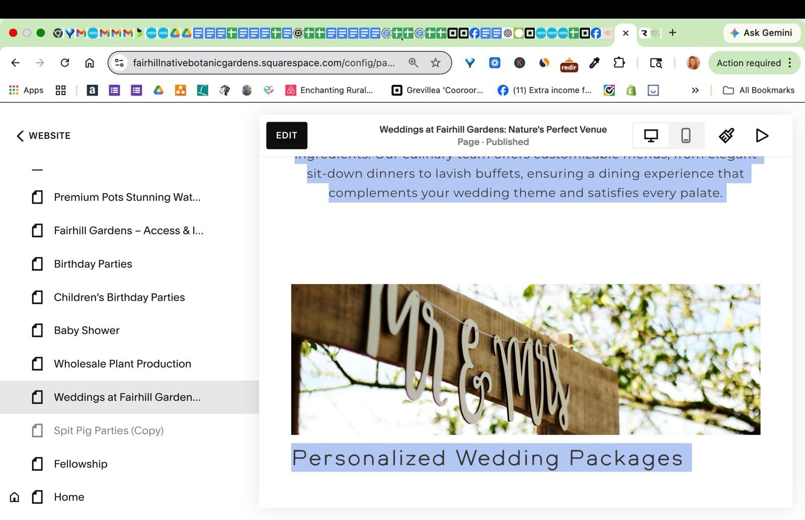 Weddings at Fairhill