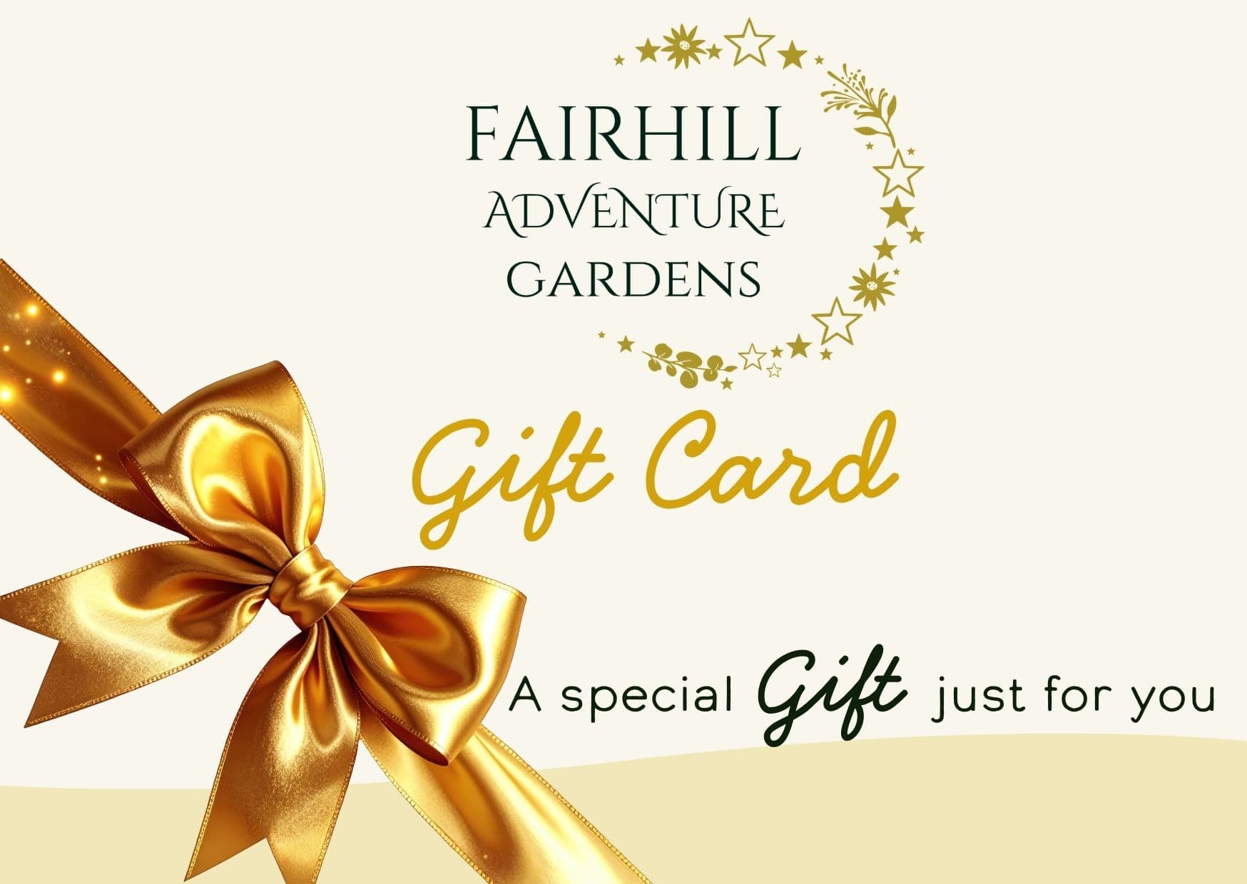 Fairhill Adventure Gardens Gift Card — A special gift just for you