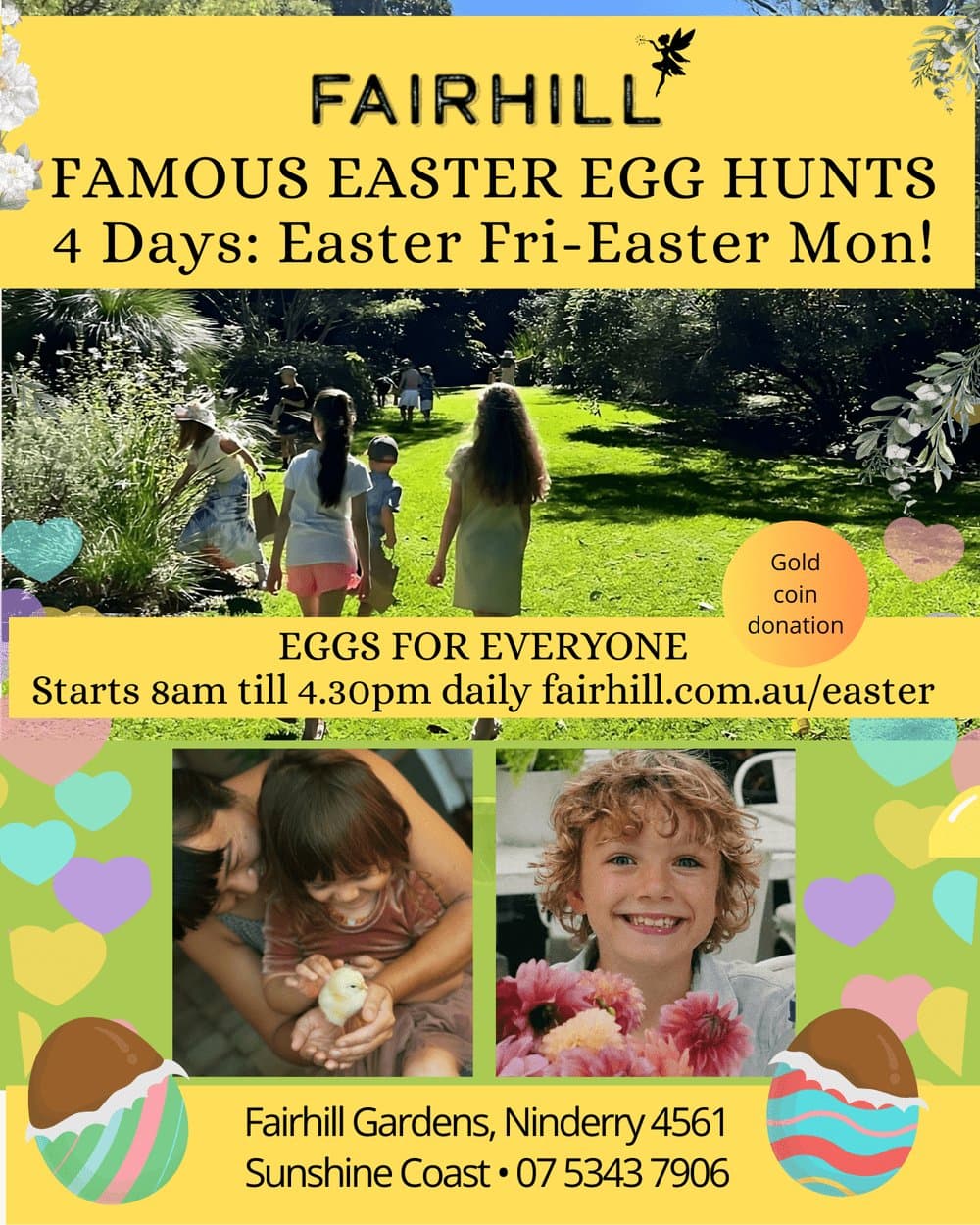 Easter egg hunts at Fairhill